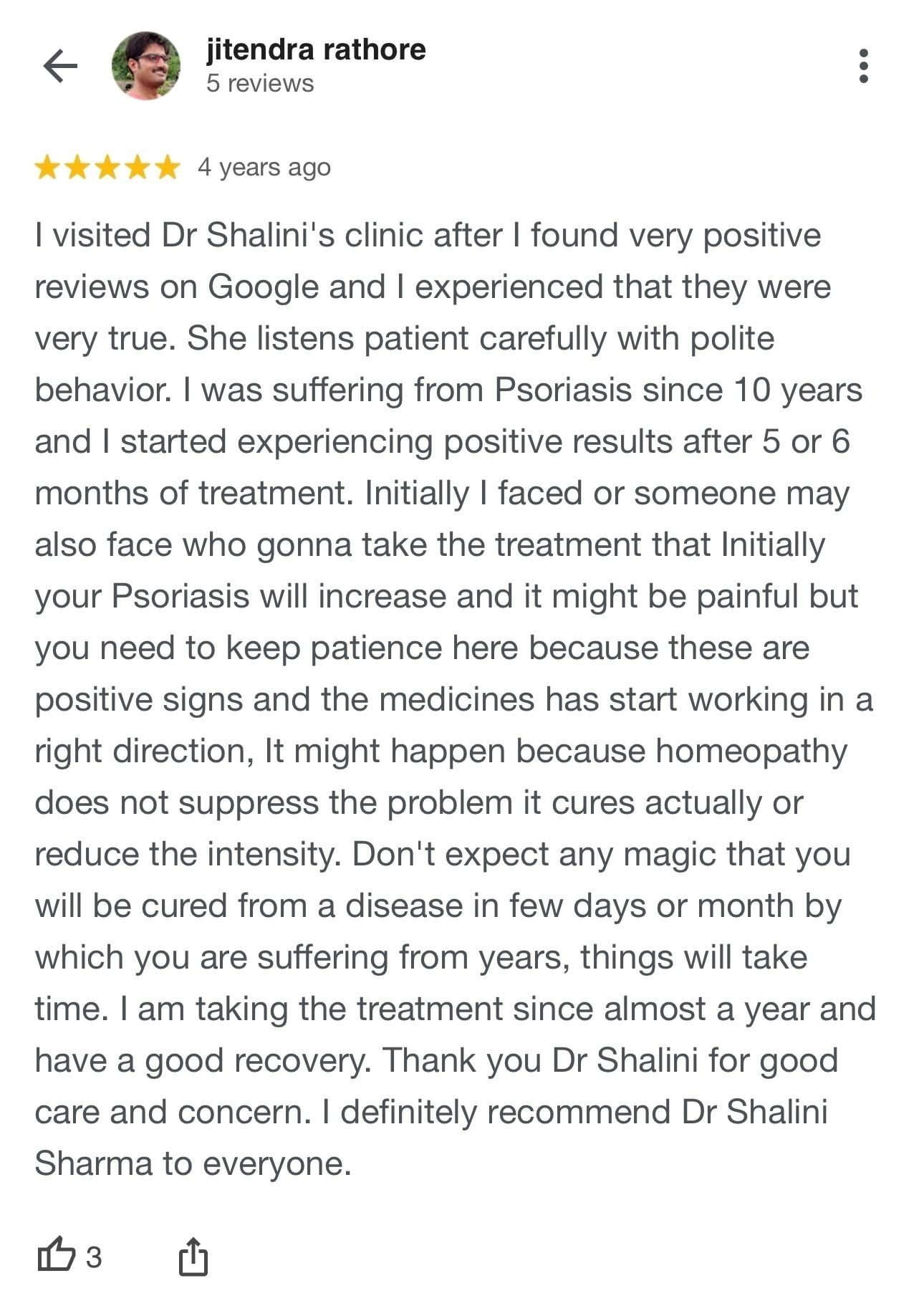 Patient testimonial 2